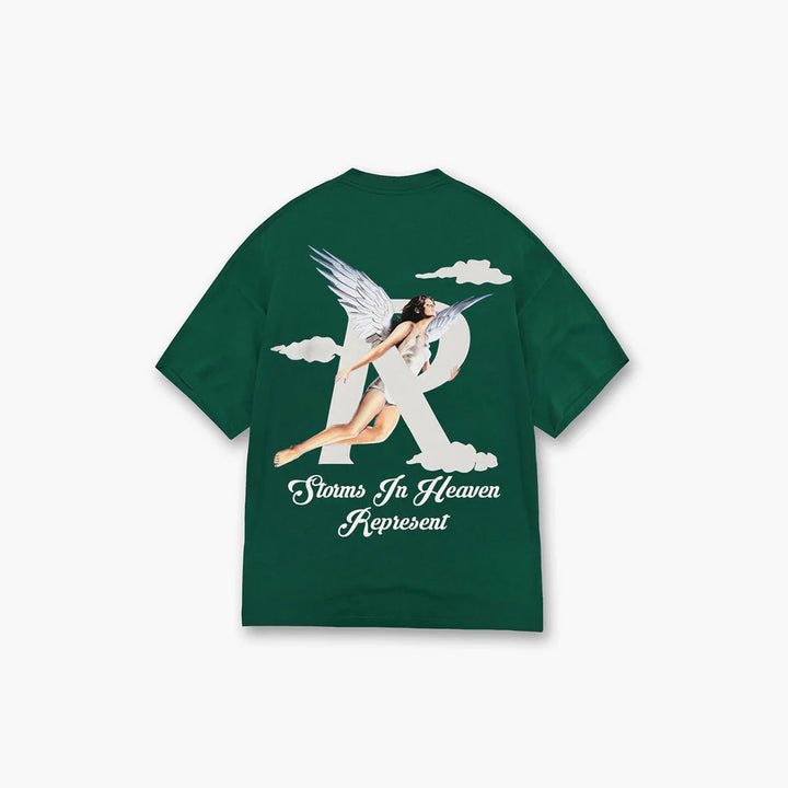 REPRESENT STORMS IN HEAVEN T-SHIRT IN GREEN