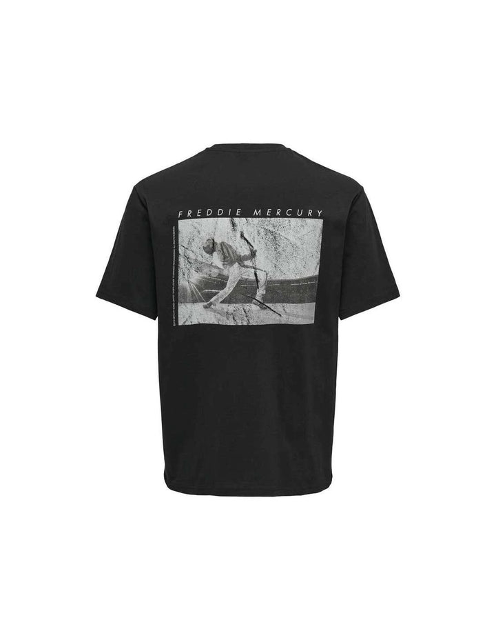 Only&Sons Freddie Mercury T-shirt in black