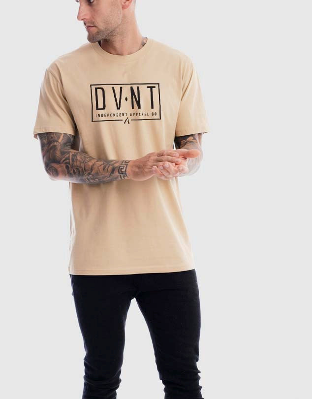Dvnt esquire t-shirt in camel