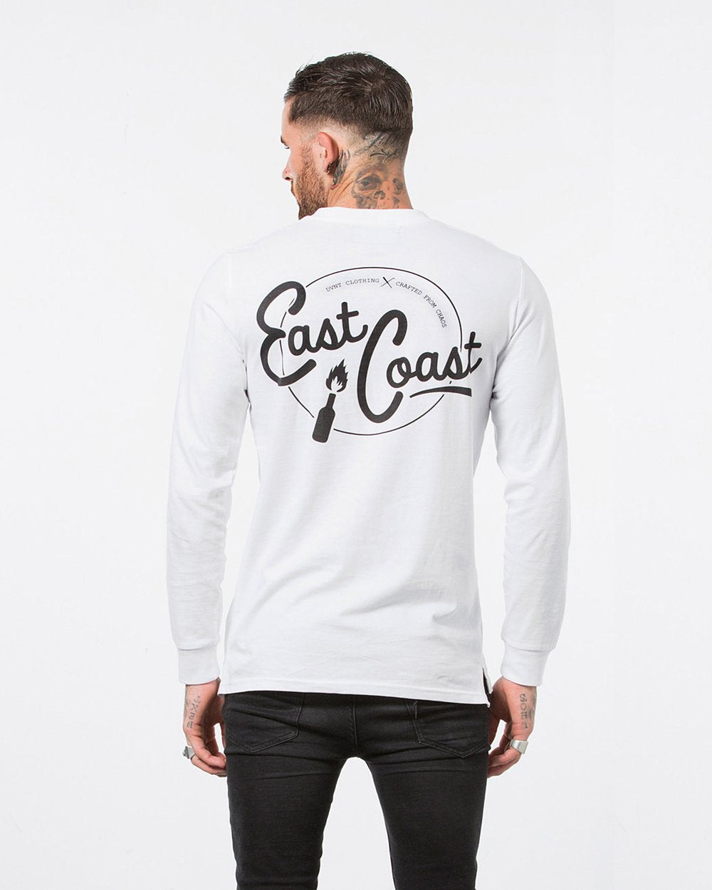 DVNT  East Coast Long Sleeve T-shirt in white