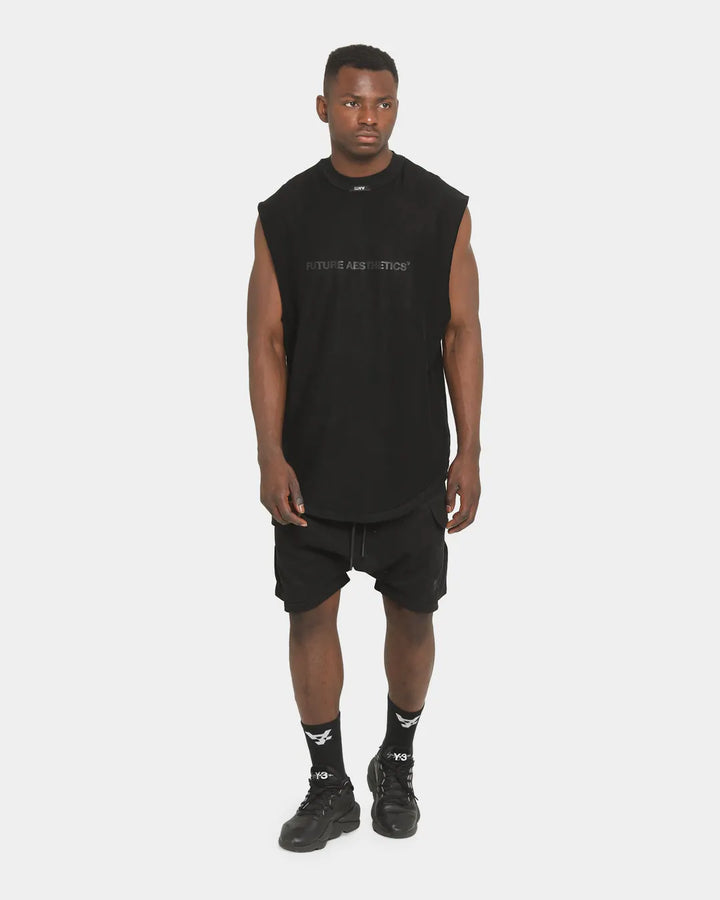 The Anti Order Logo Future Aesthetics Reversible Muscle in black