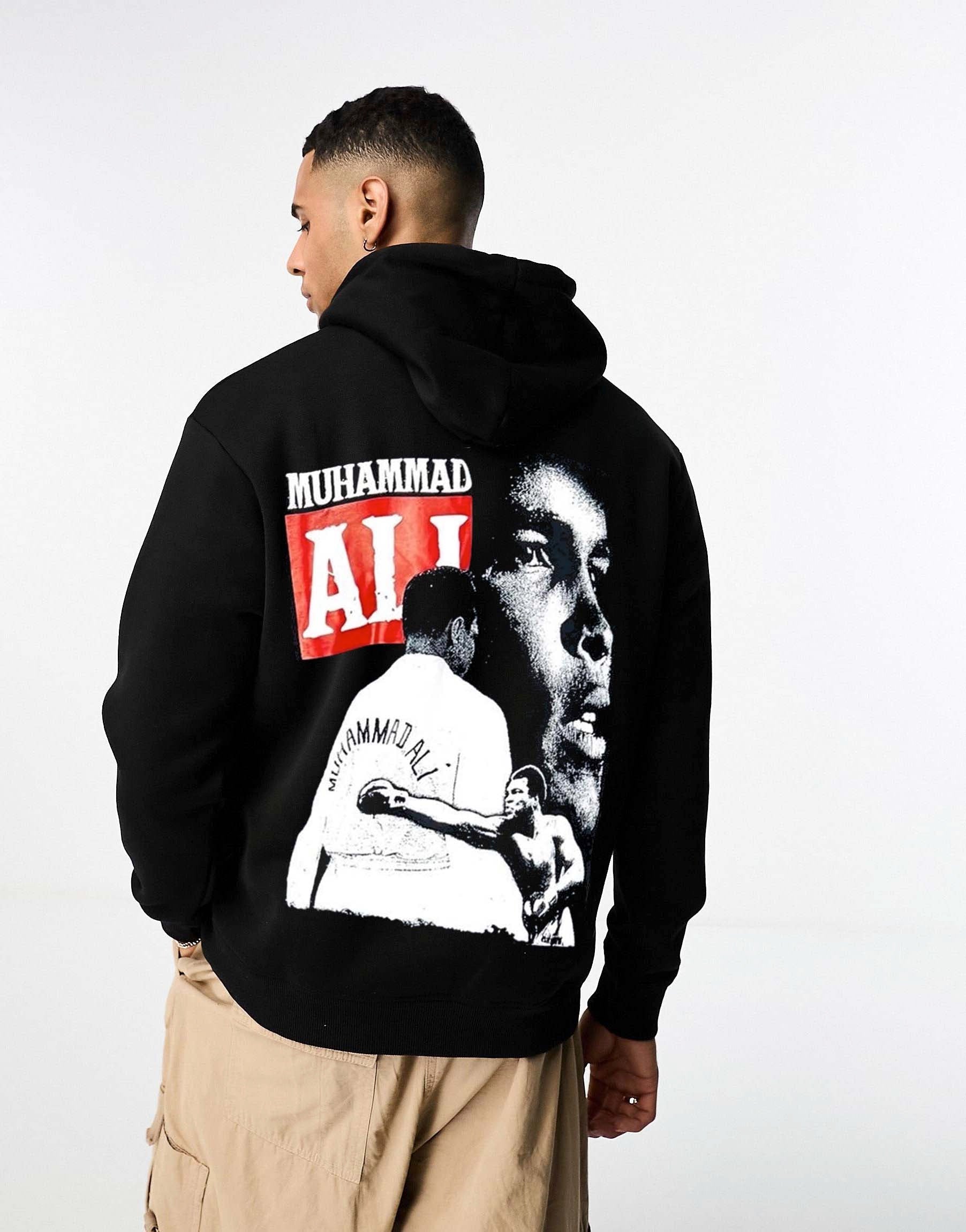 Garm Island Muhammad Ali Backprint Hoodie in black – Garmisland