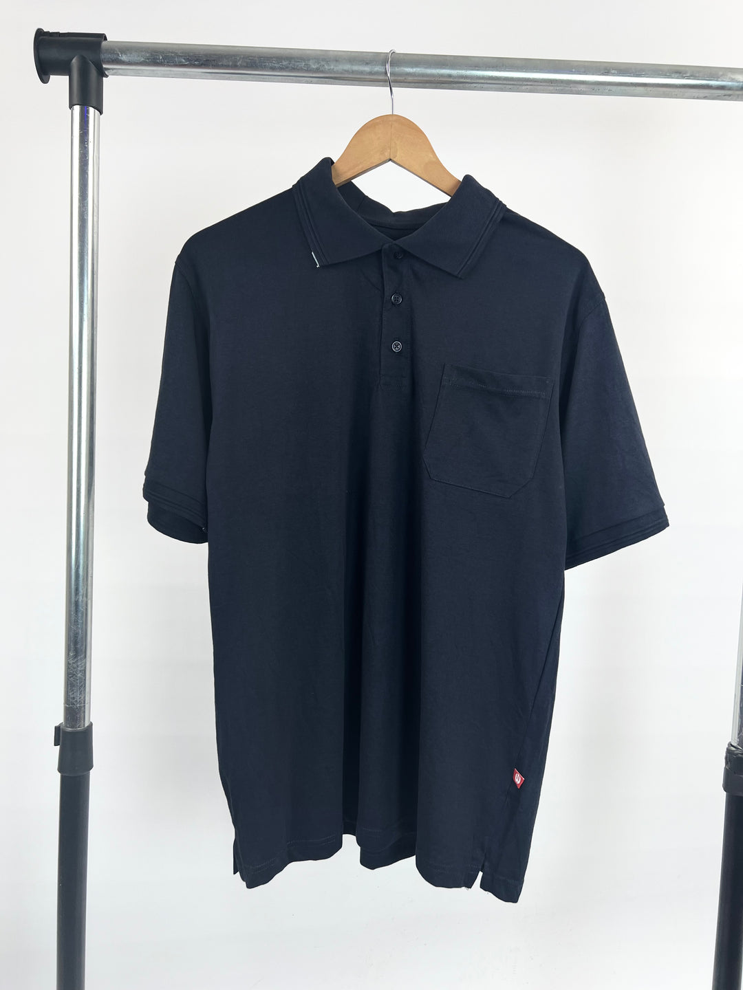 Workwear pocket polo shirt in navy