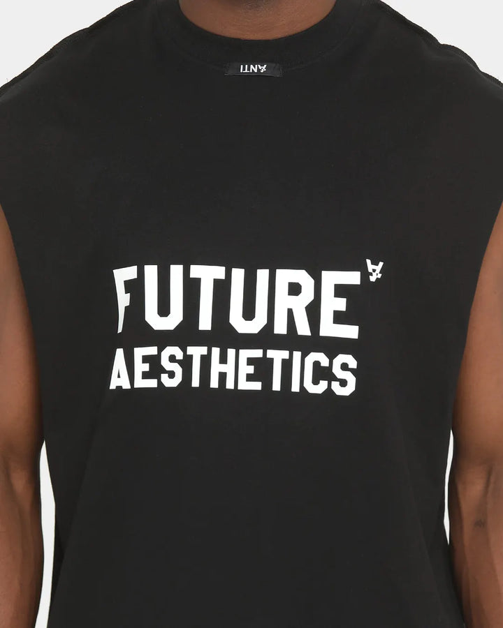 The Anti Order Logo Future Aesthetics Reversible Muscle in black