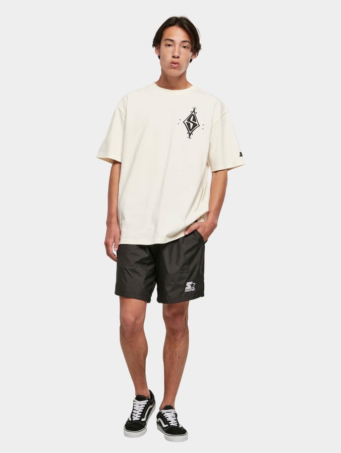 Starter Oversized peak logo T-shirt in white