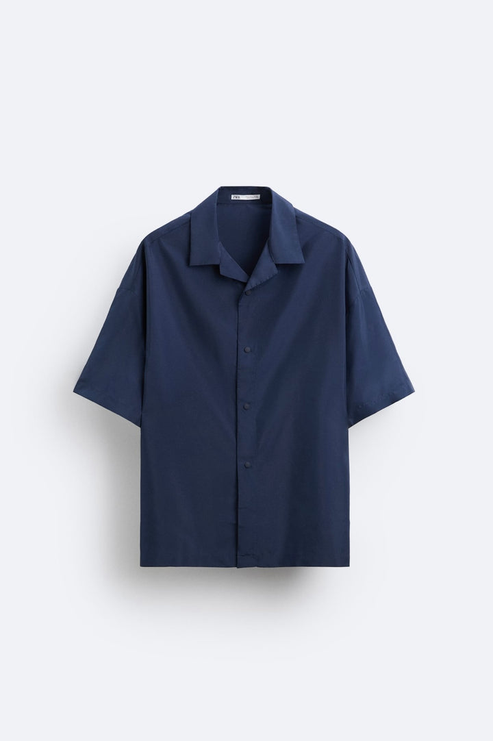 ZARA TECHNICAL SHIRT NAVY BLUE