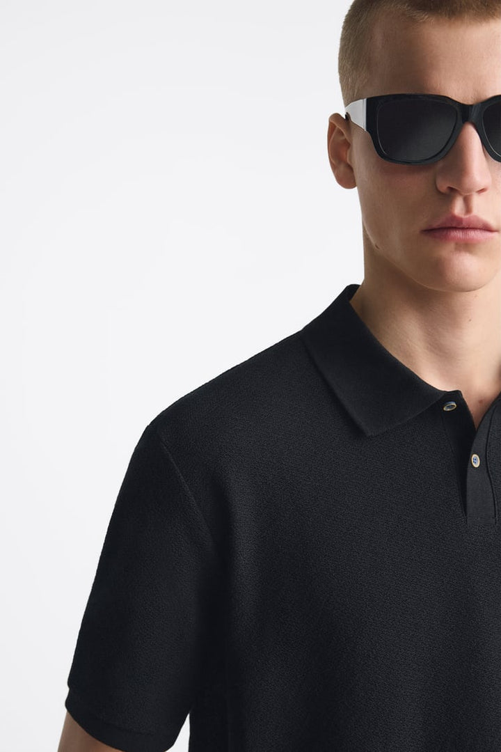 ZARA TEXTURED POLO