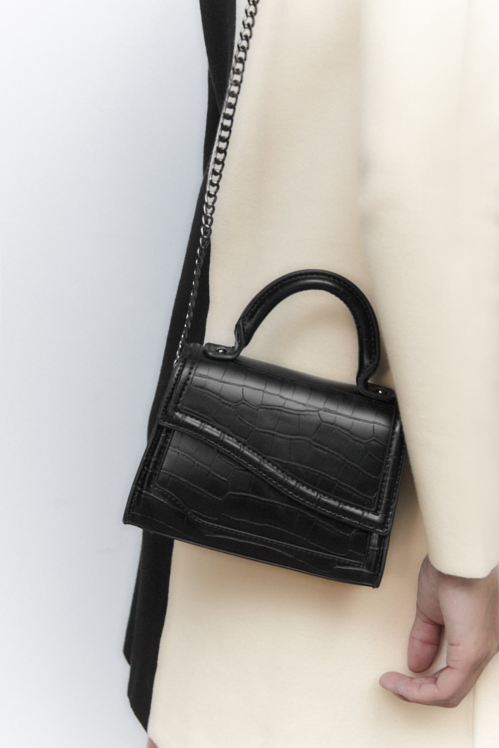 ZARA MINI CITY BAG WITH ASYMMETRIC FLAP