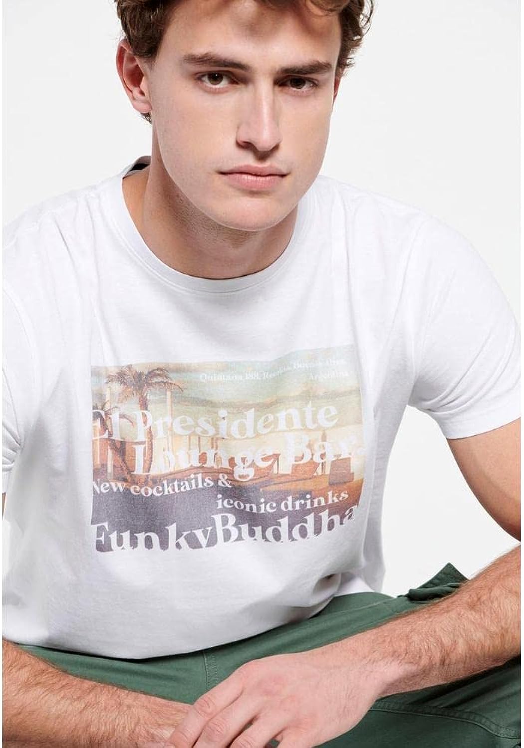 Funky Buddha El Presidente T-shirt in white