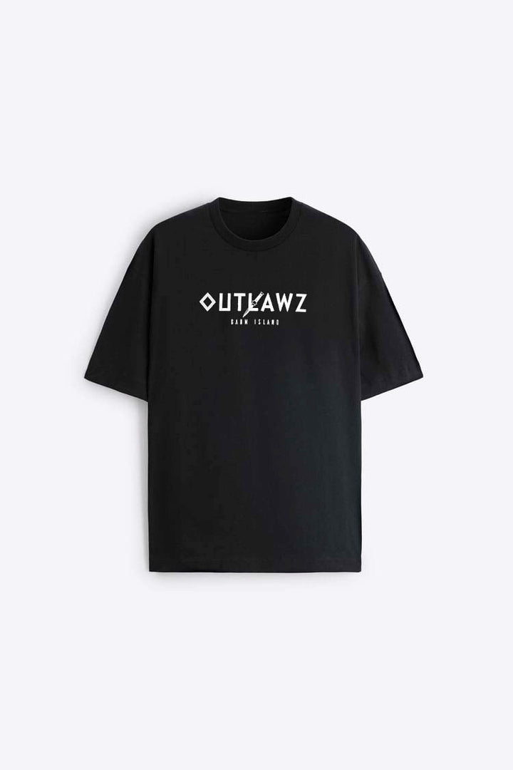 Garm island Outlawz Backprint T-shirt in black