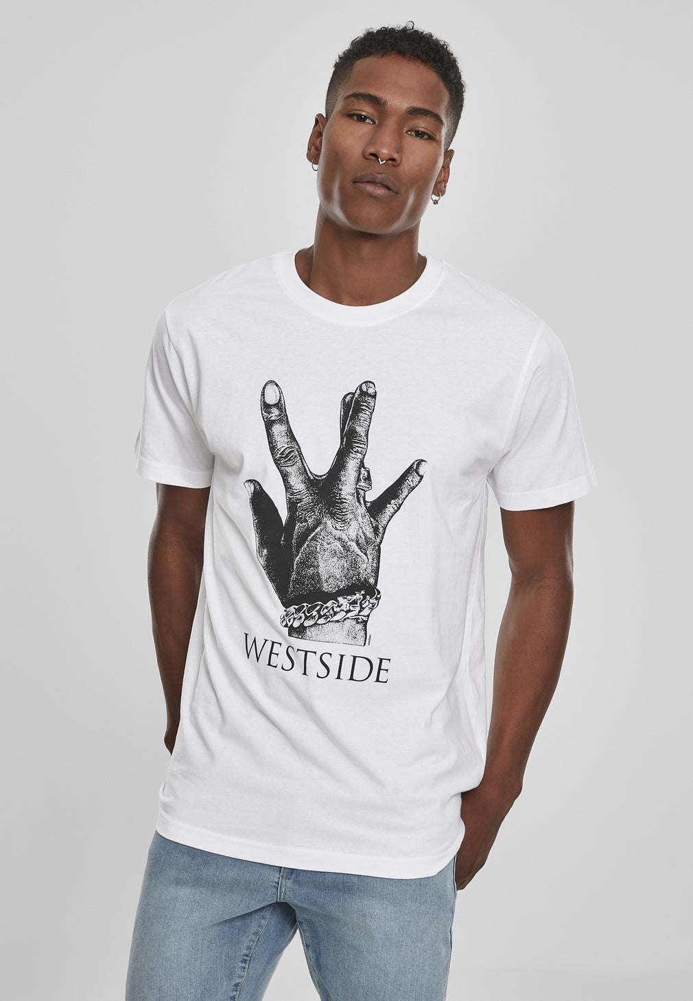 Mister Tee Westside t-shirt in white