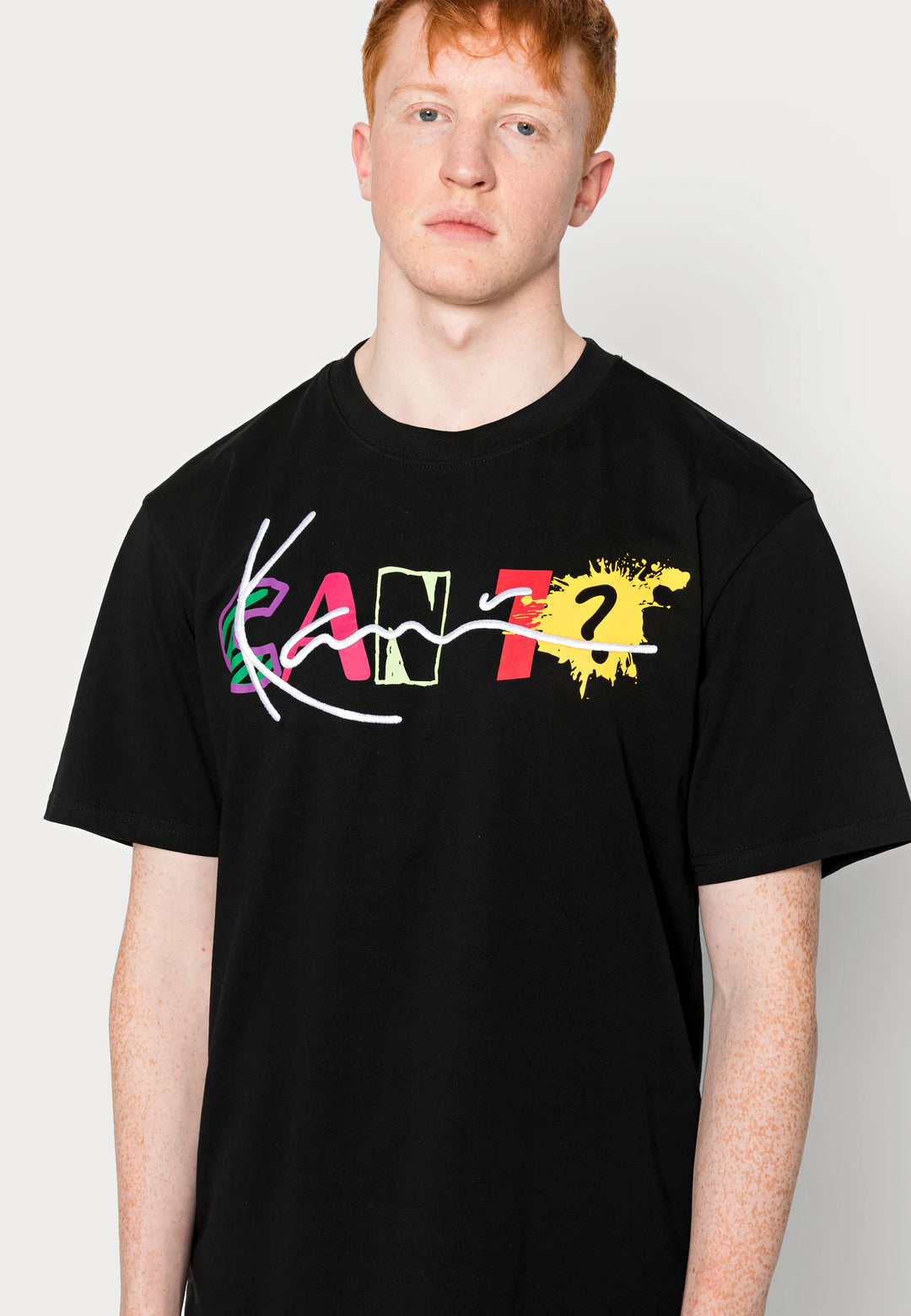 Karl kani signature print t-shirt in black