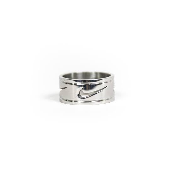 Nike Cut Out repeat ring in silver