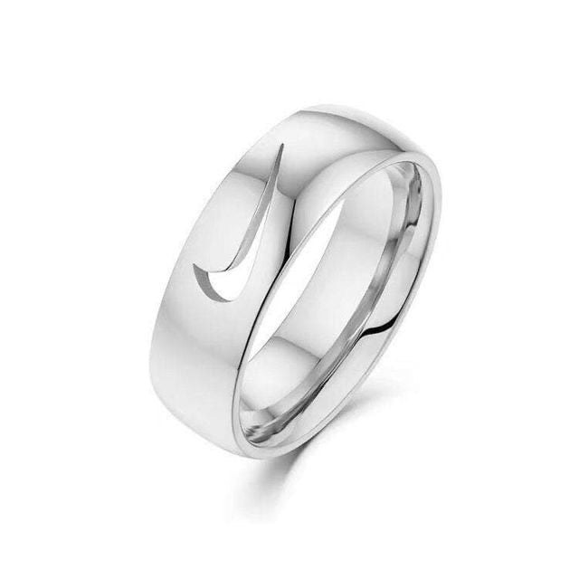 Nike Silver Cutout Ring