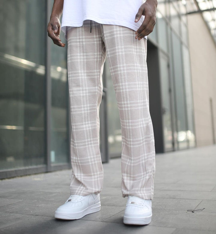 Spruce Check pants in beige