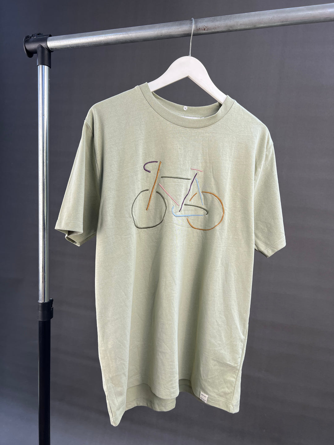 Sissyboy Embroidered bicycle T-shirt in green