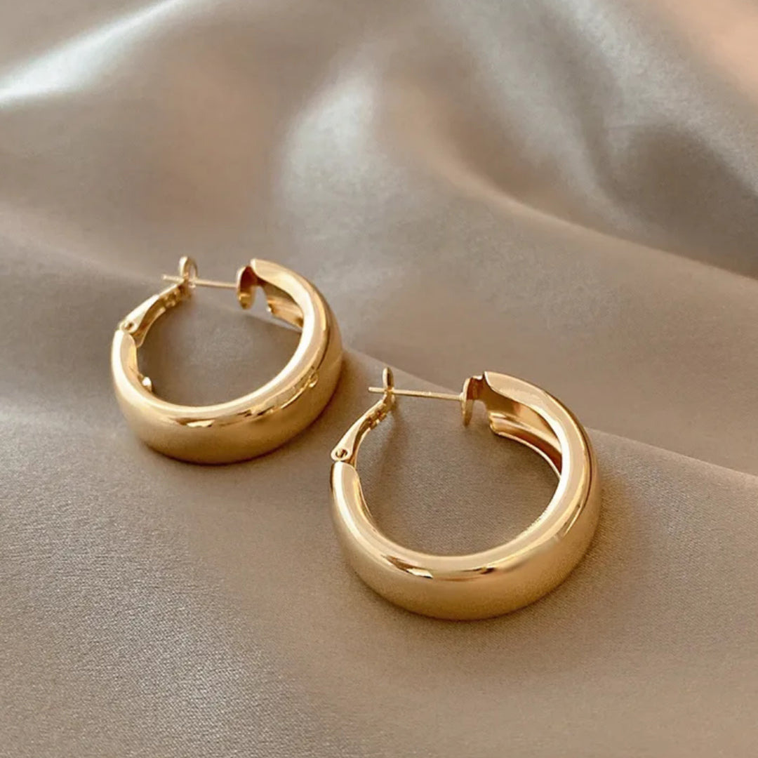 Hankou bold hoop earrings