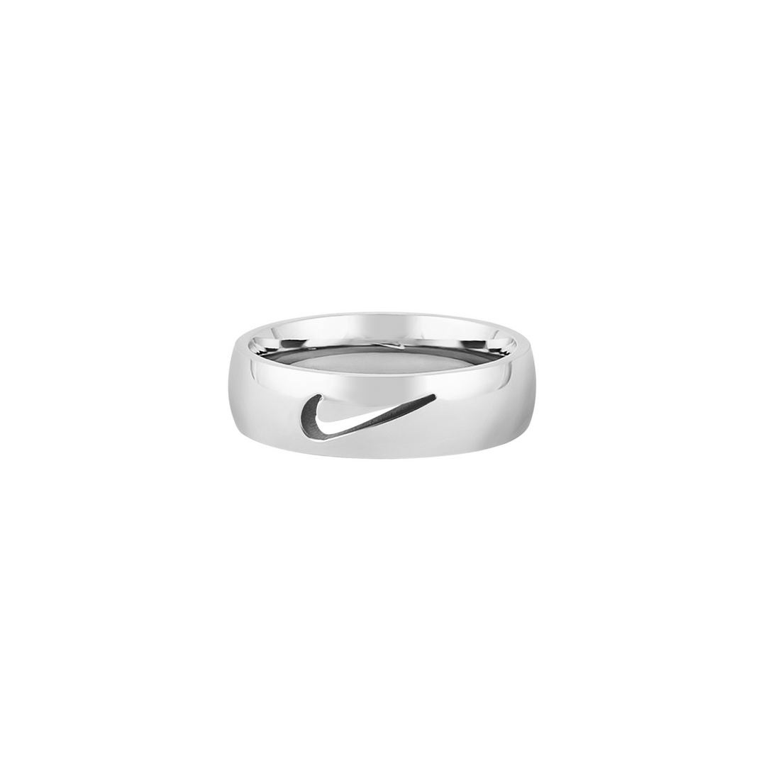 Nike Silver Cutout Ring