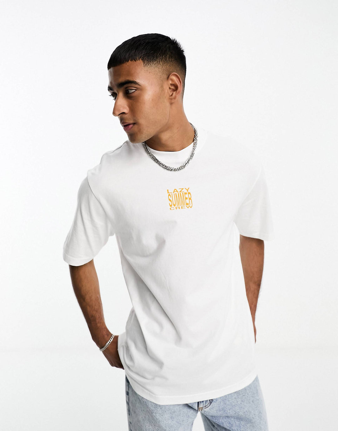 Only & Sons oversized t-shirt with lazy summer back print