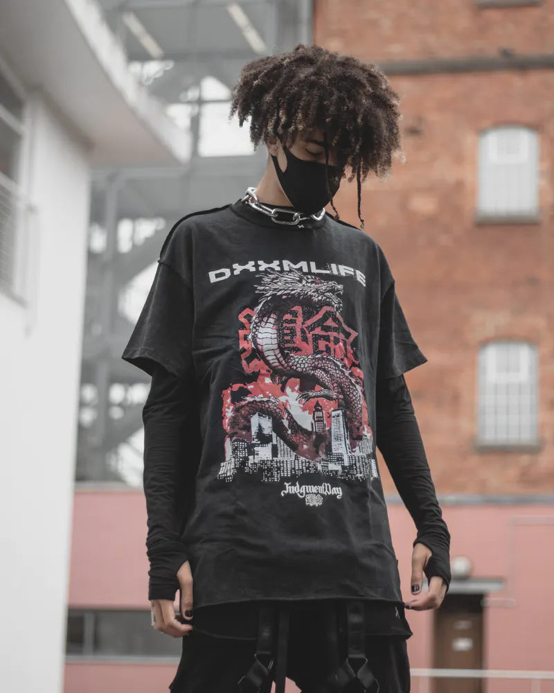 DXXMLIFE Logo L-2 F Judgement Day Vintage T-Shirt