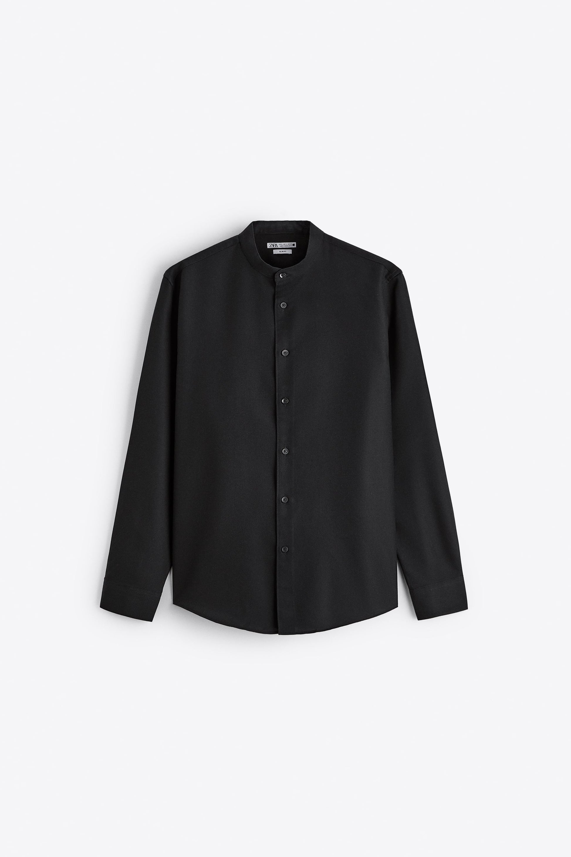 ZARA EASY CARE TEXTURED SHIRT IN BLACK – Garmisland