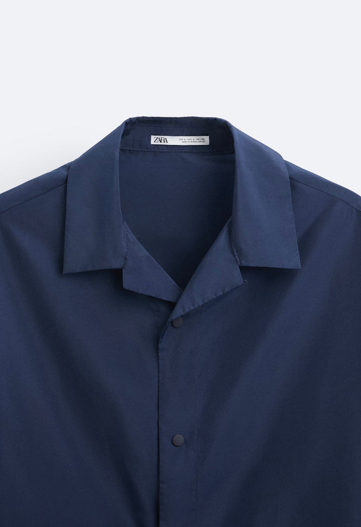 ZARA TECHNICAL SHIRT NAVY BLUE