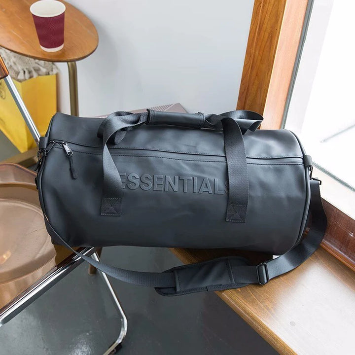 Essentials jumbo duffel bag in black