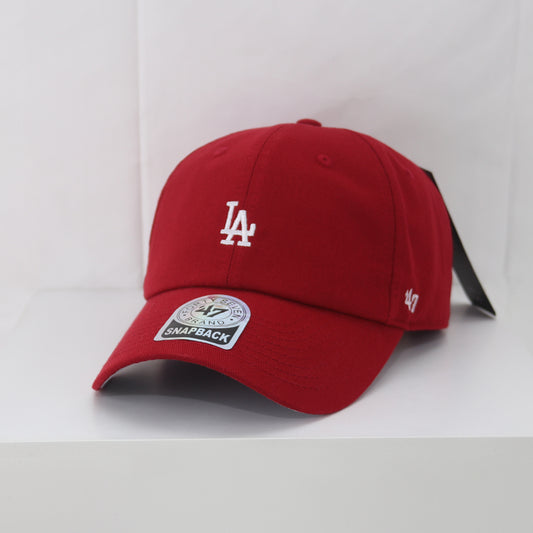 LA adjustable baseball cap in red