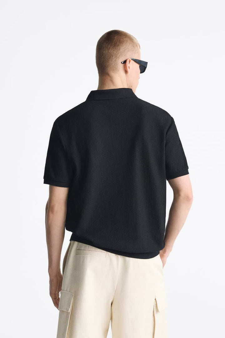 ZARA TEXTURED POLO