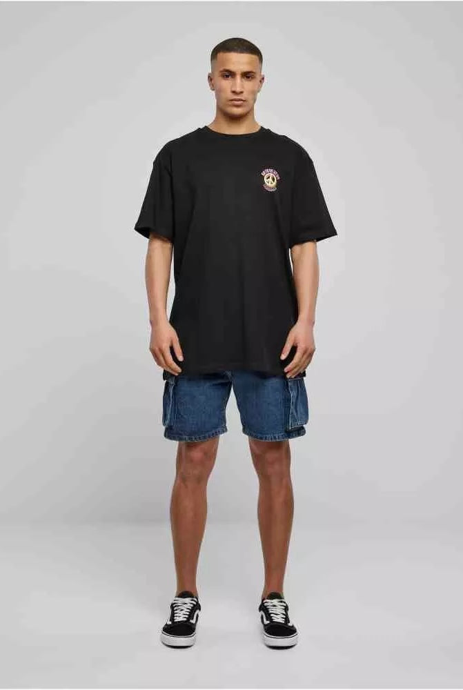 Urban Classics Urban Classics Mens Tshirt Organic Big Peace Black