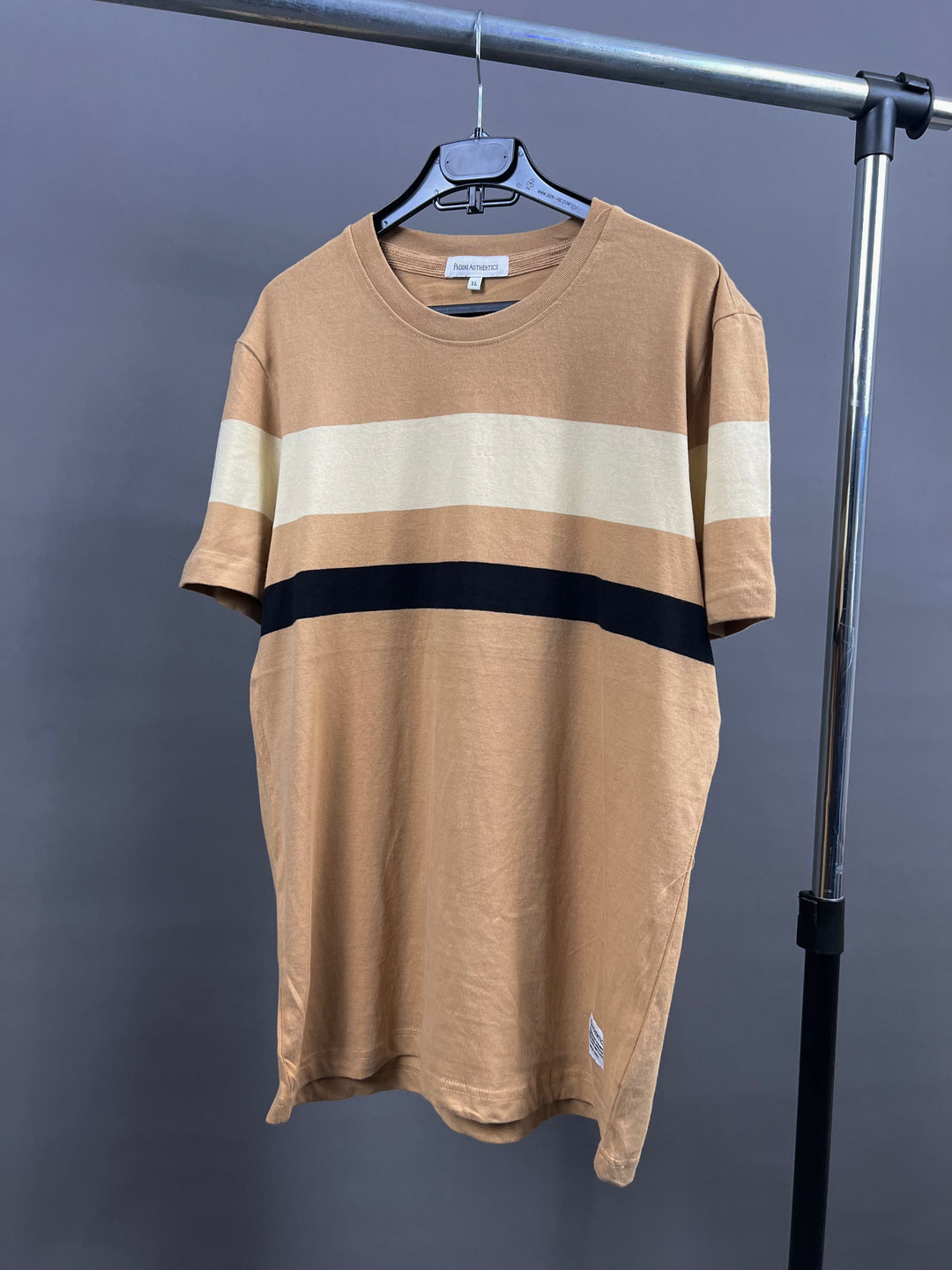 PDI color block t-shirt in brown