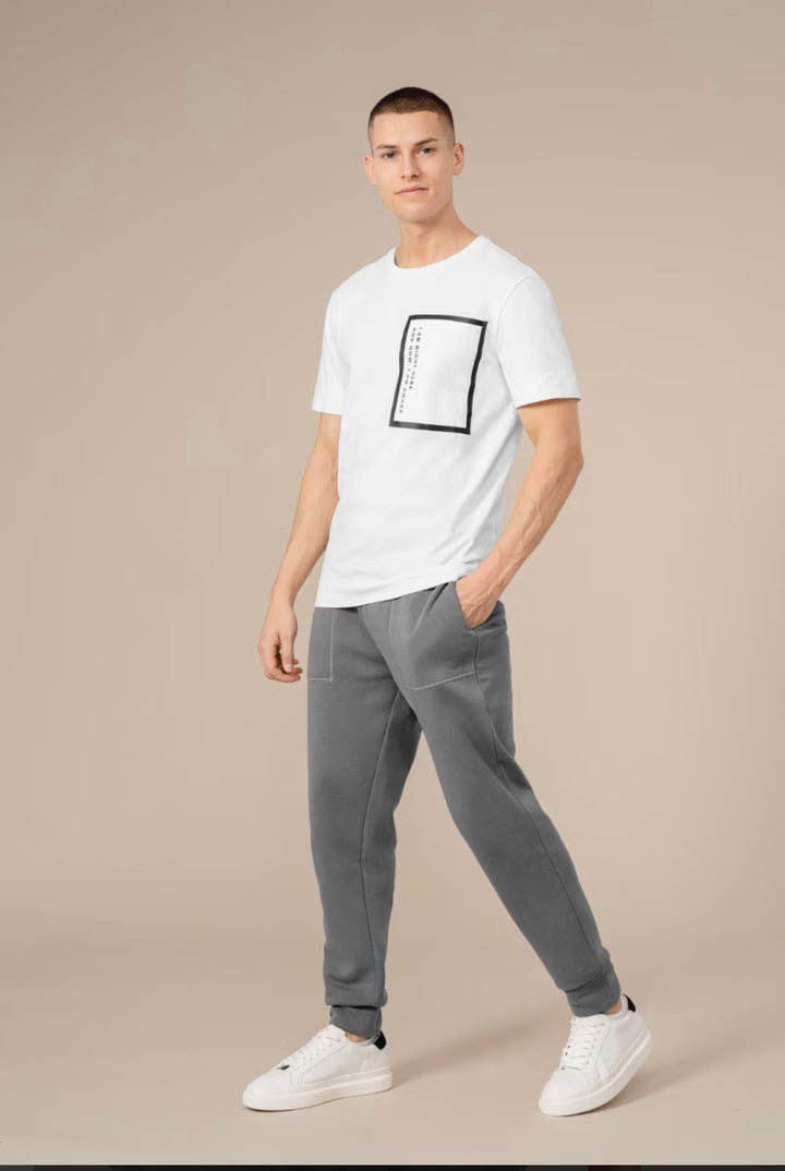 Outhorn text print t-shirt in white