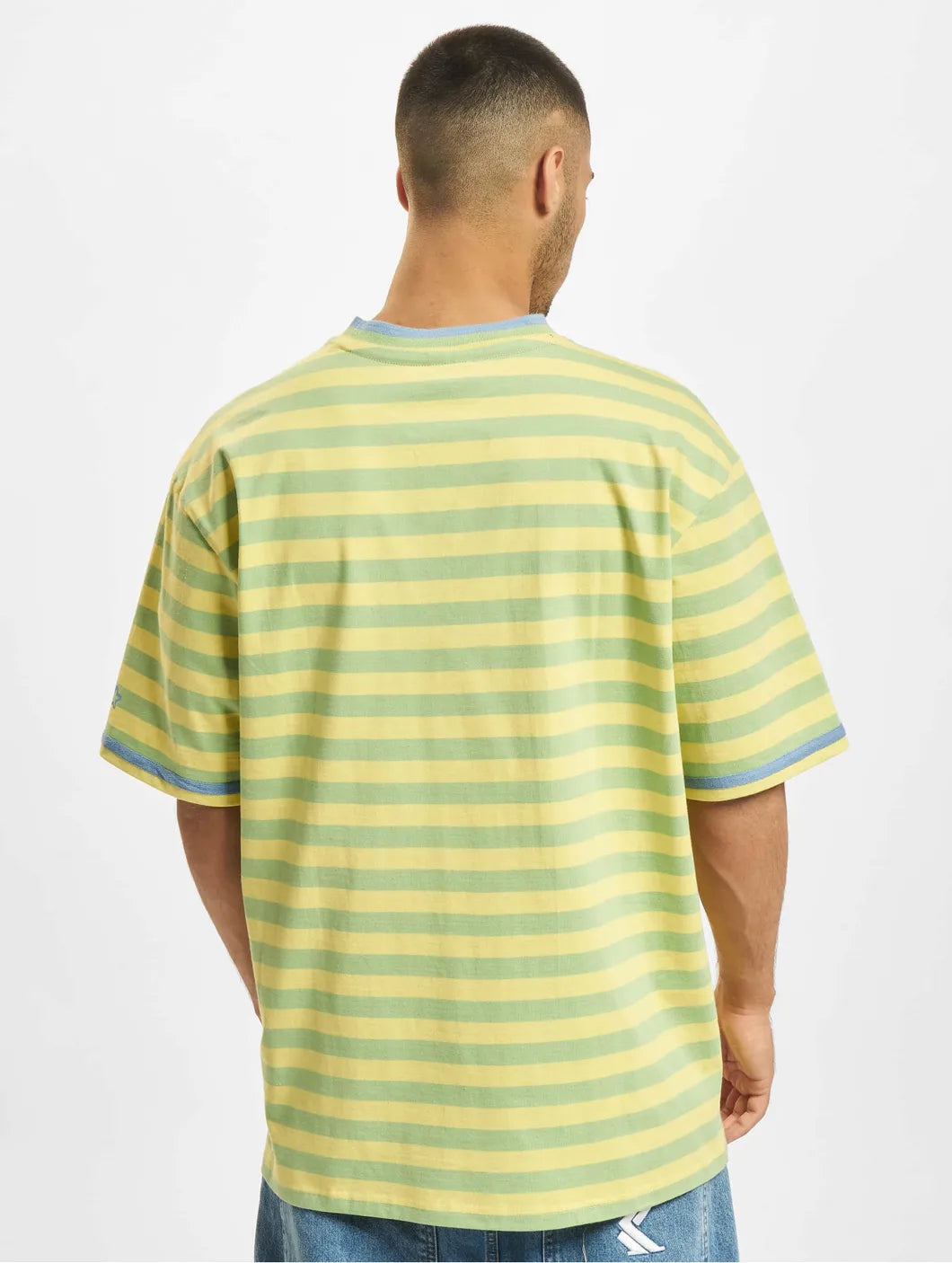 Starter striped t-shirt in lemon and green