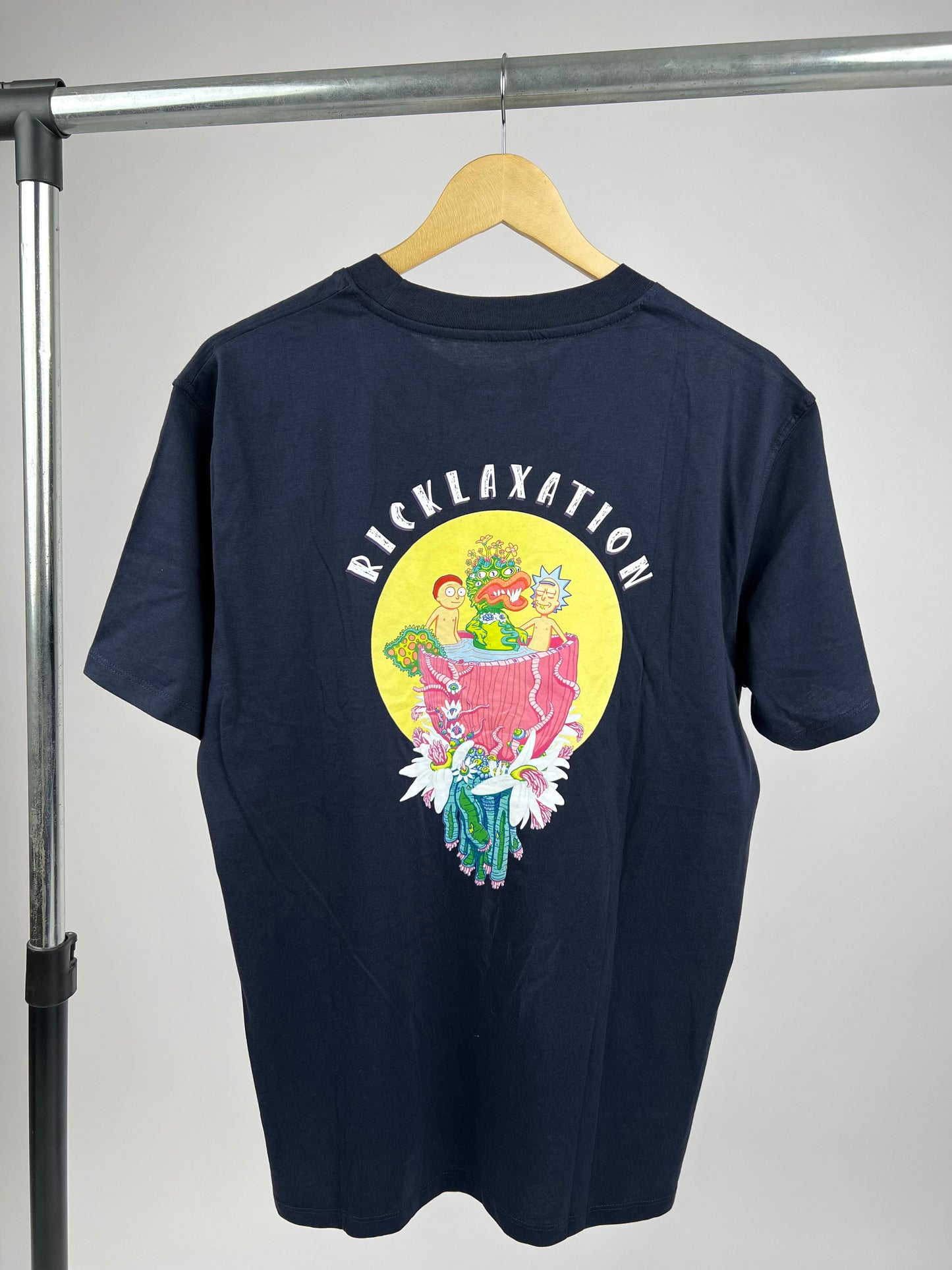 Rick and Morty Ricklaxation Backprint T-shirt