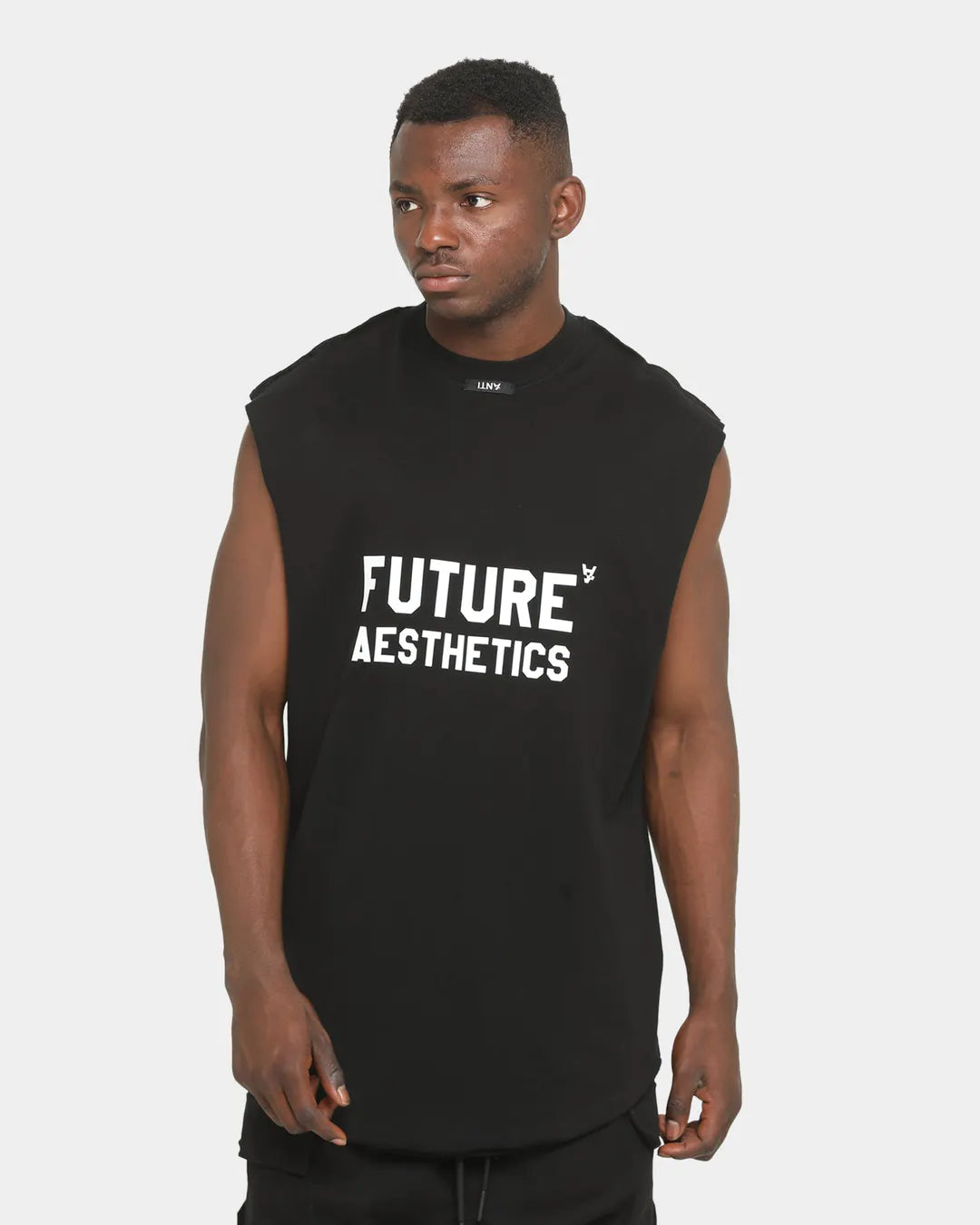 The Anti Order Logo Future Aesthetics Reversible Muscle in black