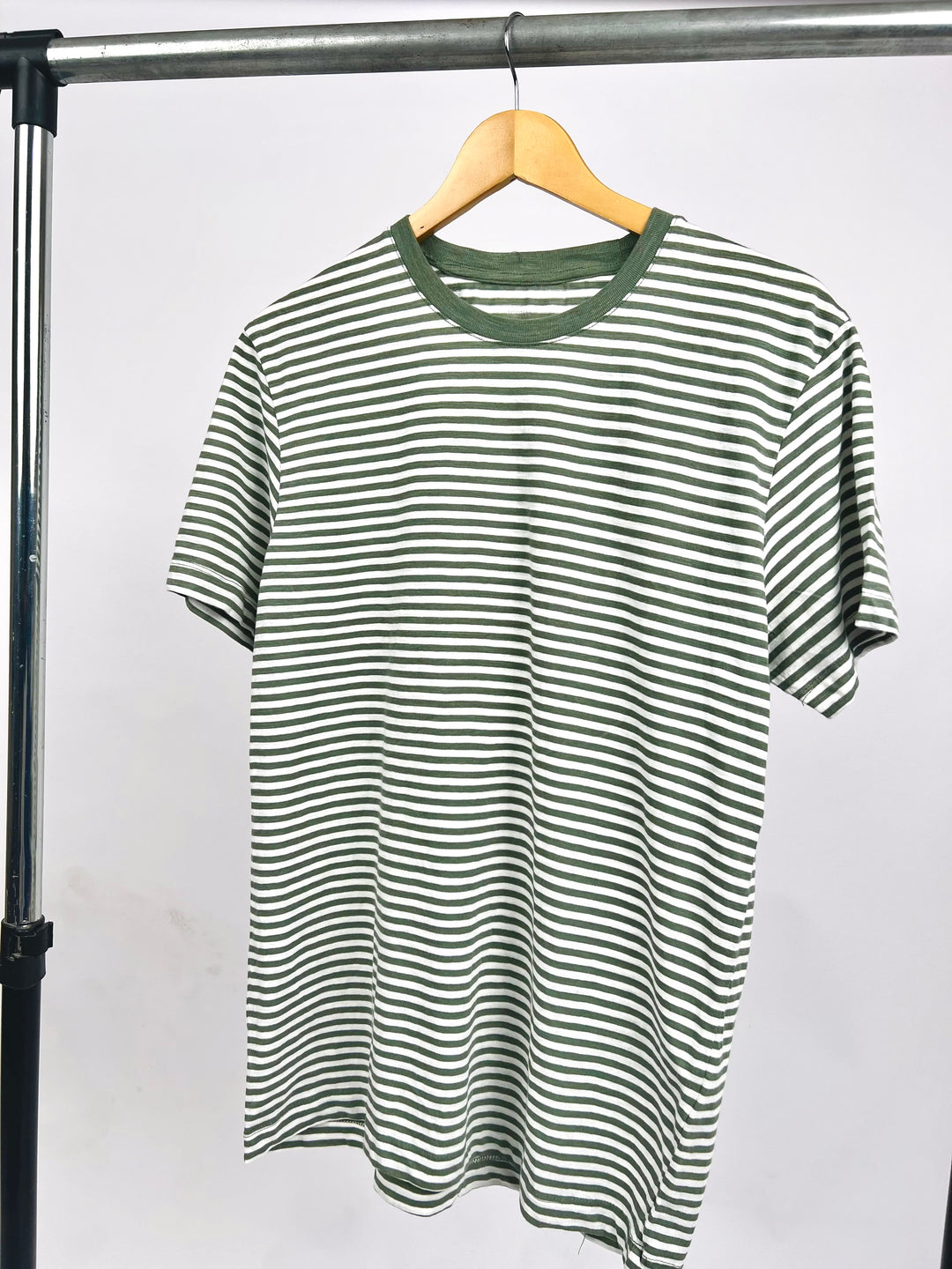 Top ten stripe print t-shirt in green