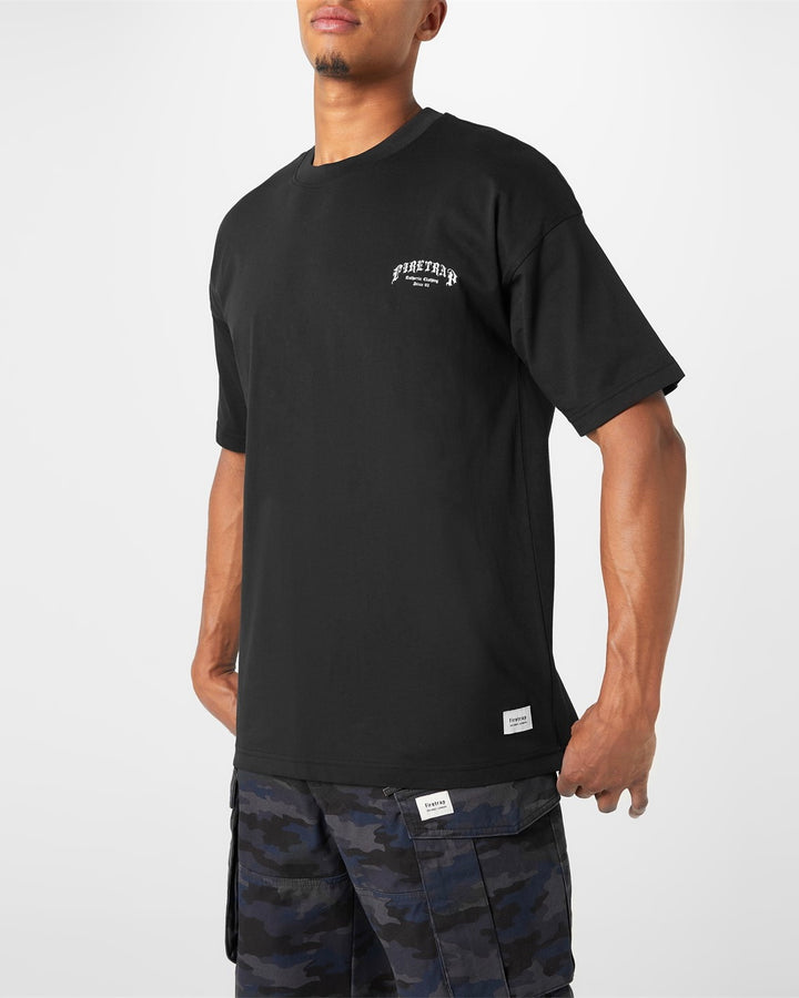 Firetrap Backprint T-shirt in black