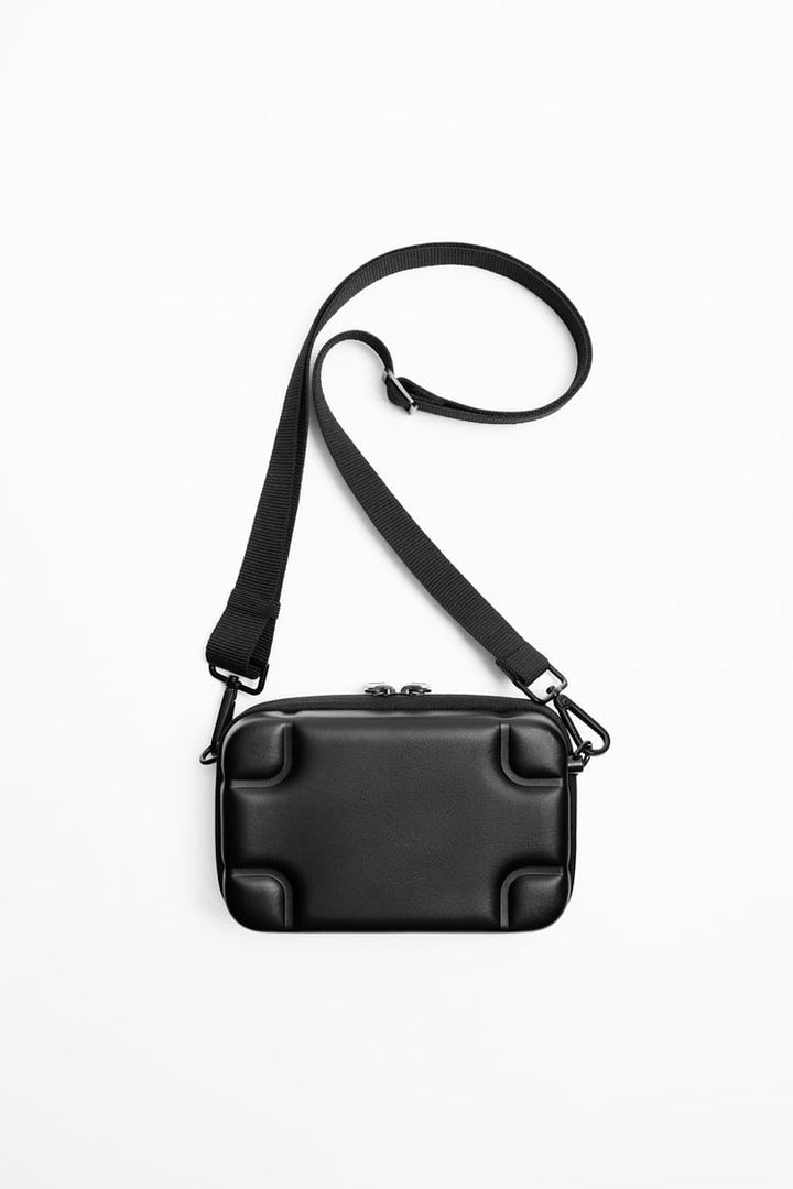 ZARA RIGID MINAUDIÈRE CROSSBODY BAG