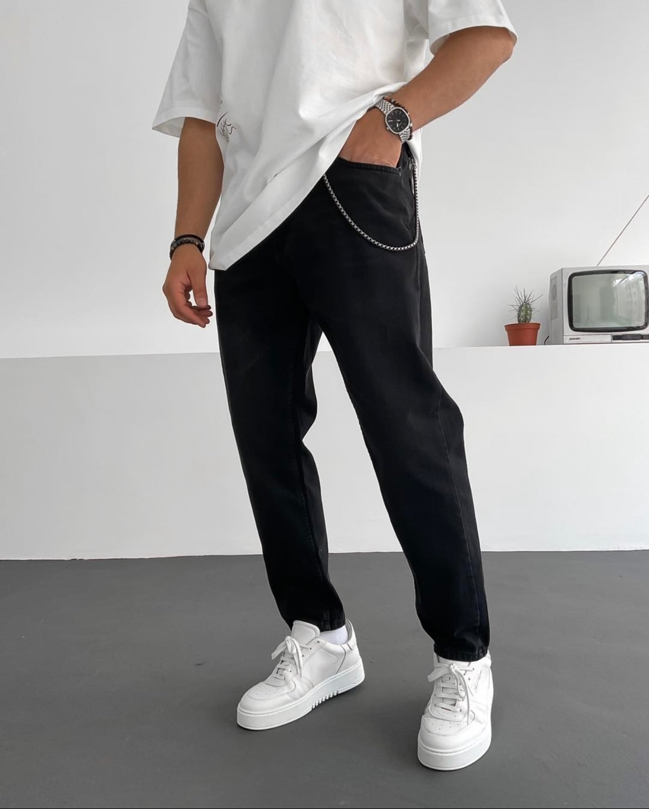 Difransel Bana jeans in black – Garmisland