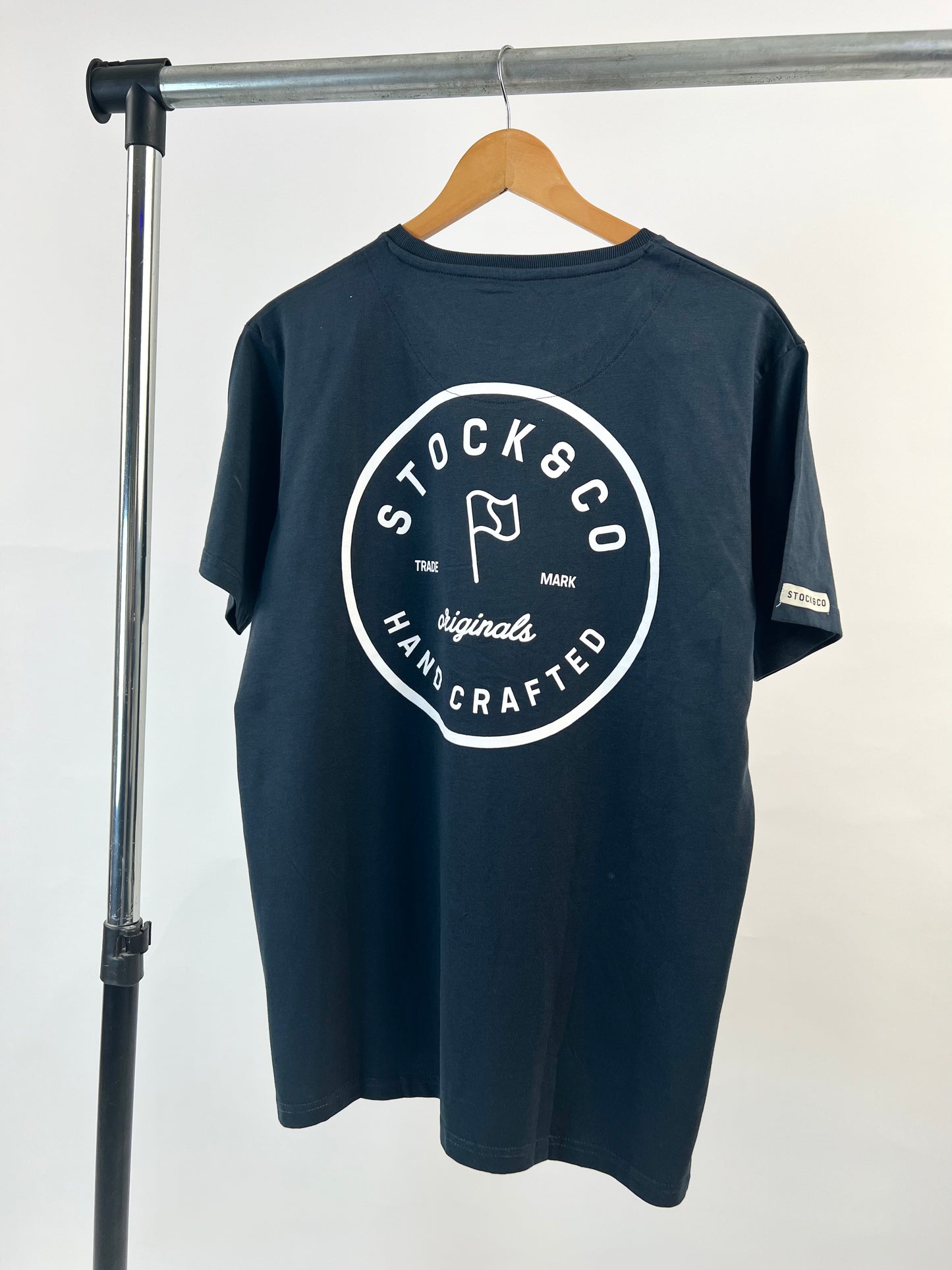 Stock & Co backprint t-shirt in blue