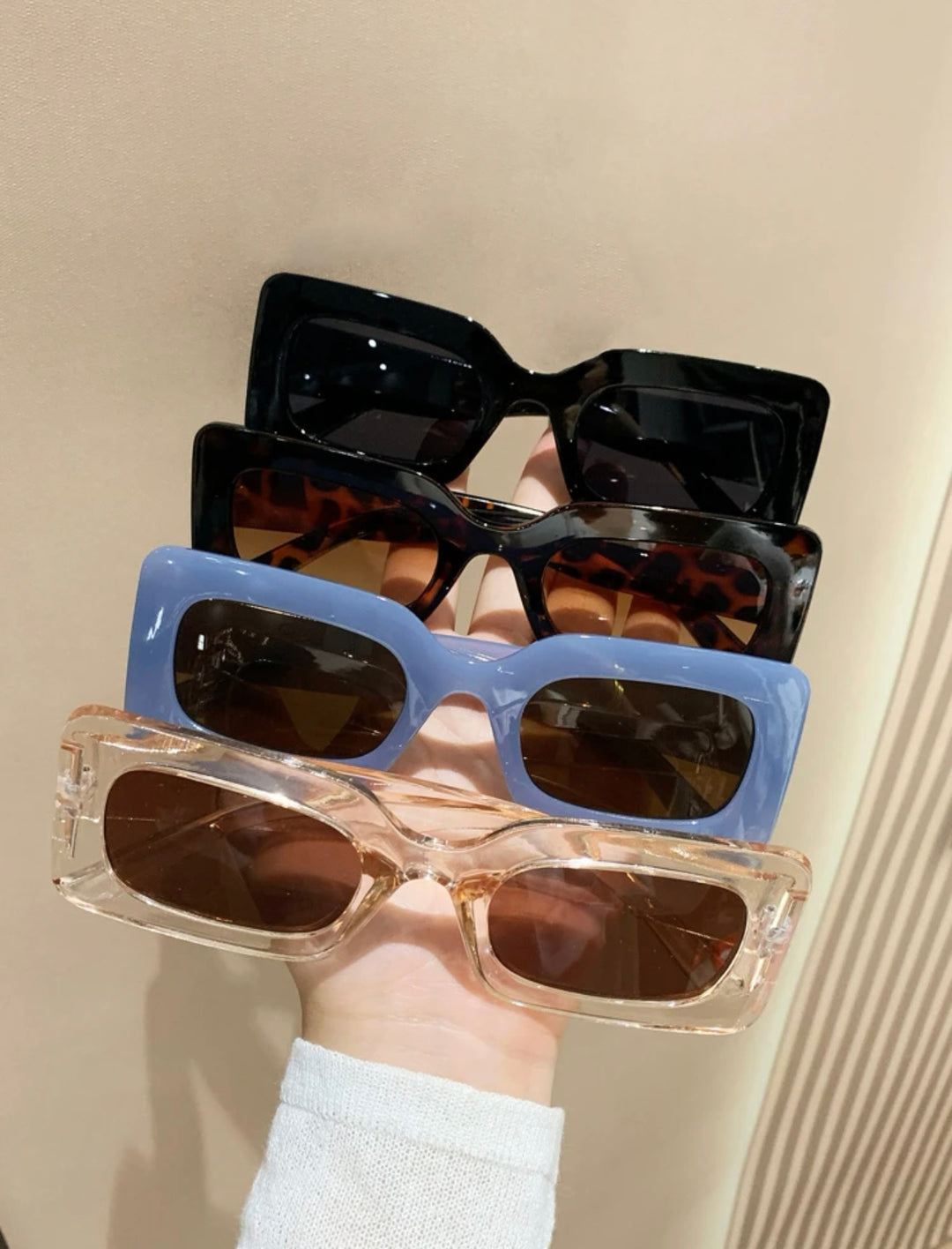 4 pcs multicolor sun glasses set