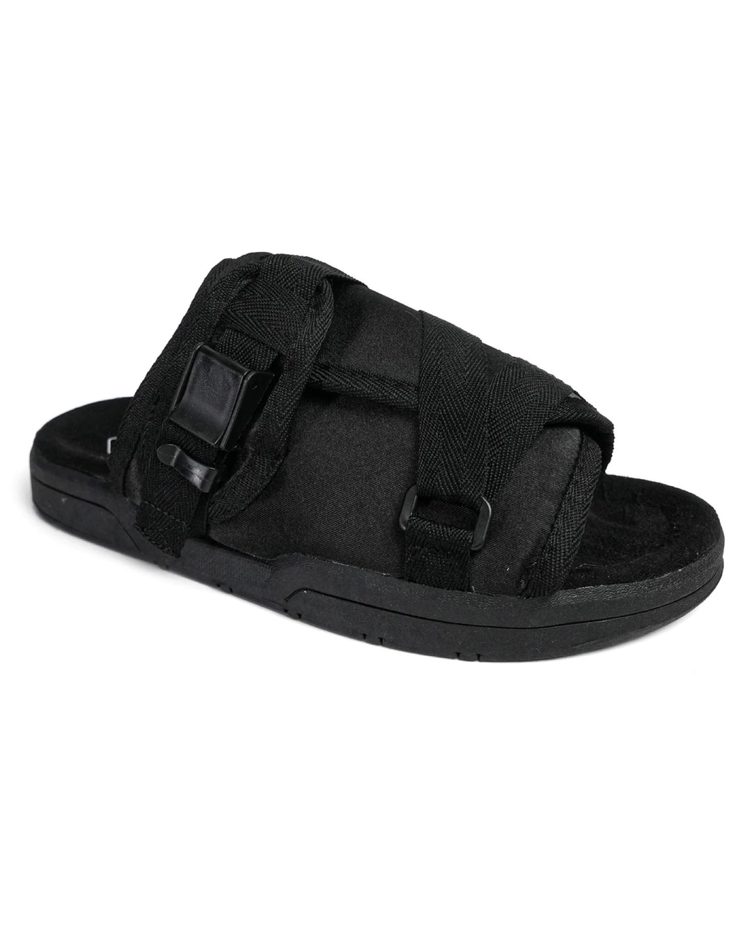 Technical Padded Slides in black