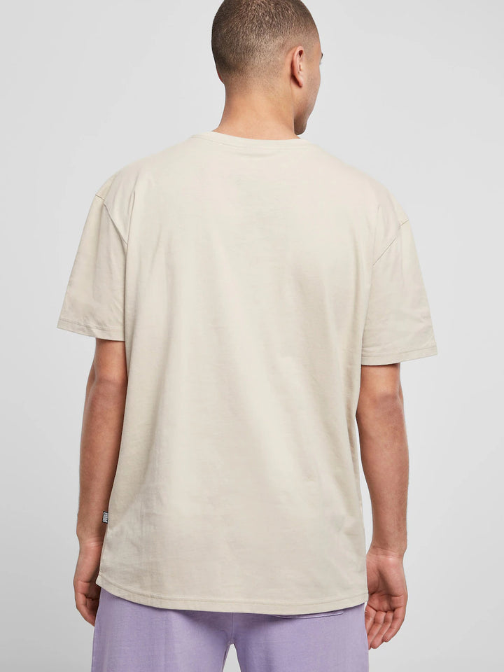 Urban Classics Baseball T-shirt in beige