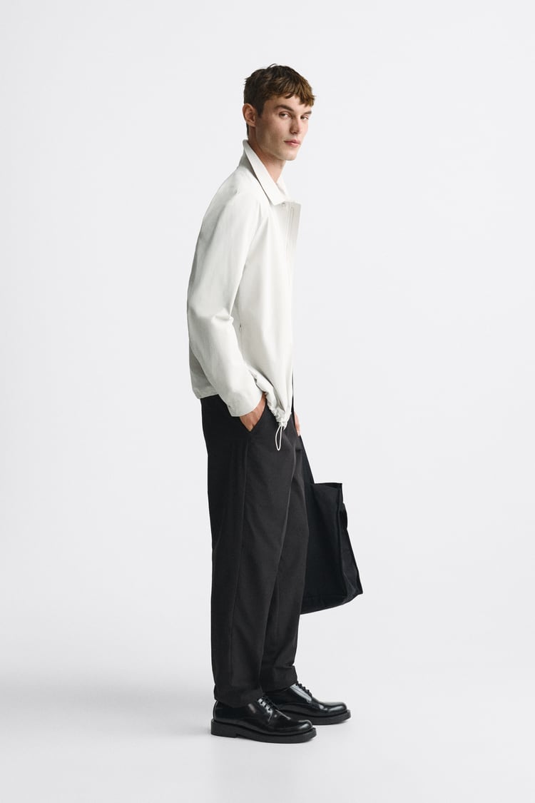 ZARA COMFORT PERFORMANCE TECHNICAL TROUSERS IN BLACK