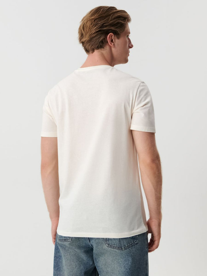 Sinsay rhythm T-shirt in cream