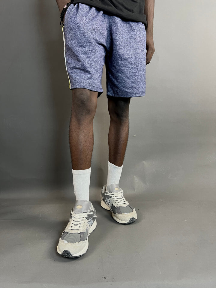 Generic apparel sponge print blue shorts