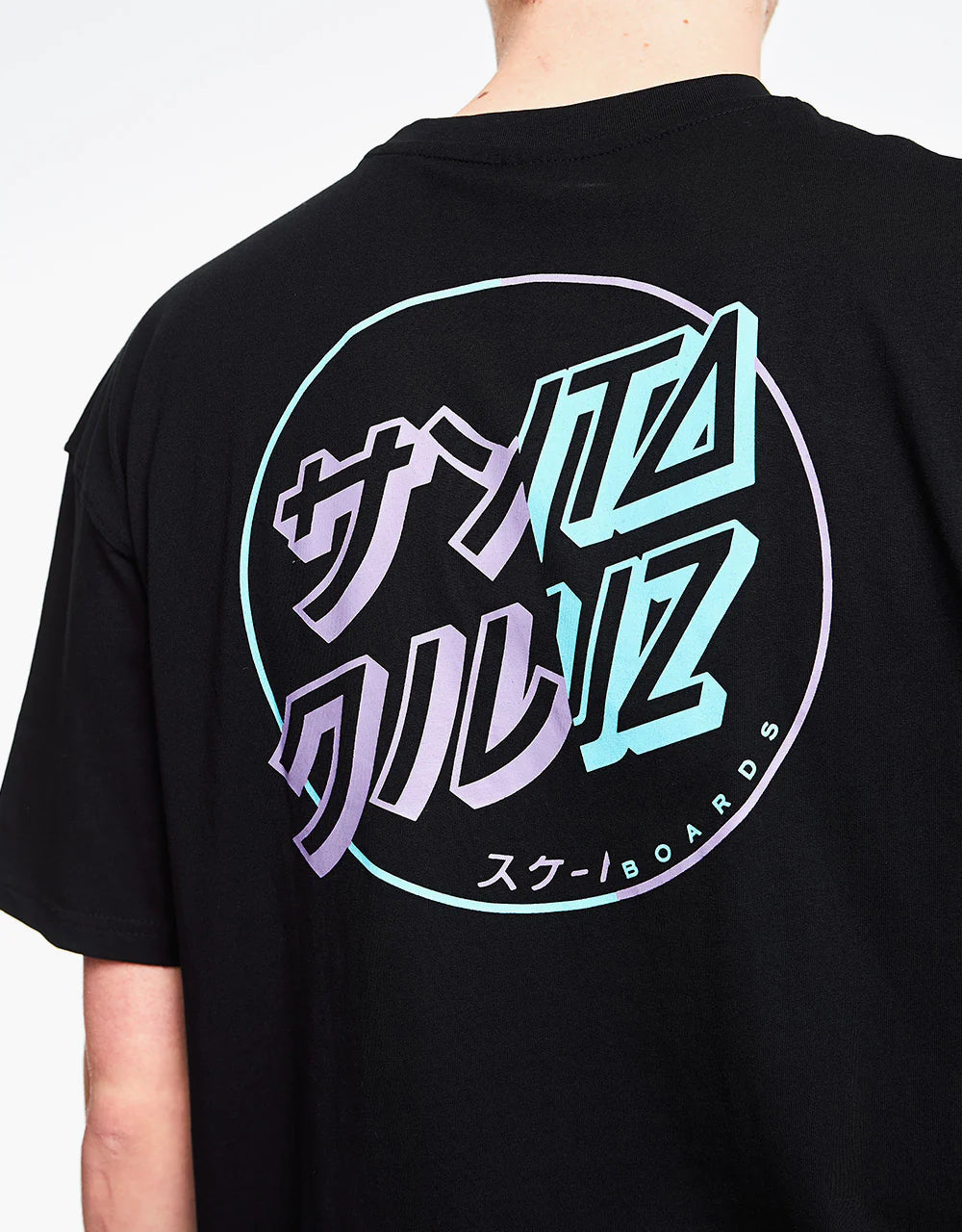 Santa Cruz divide dot t-shirt in black