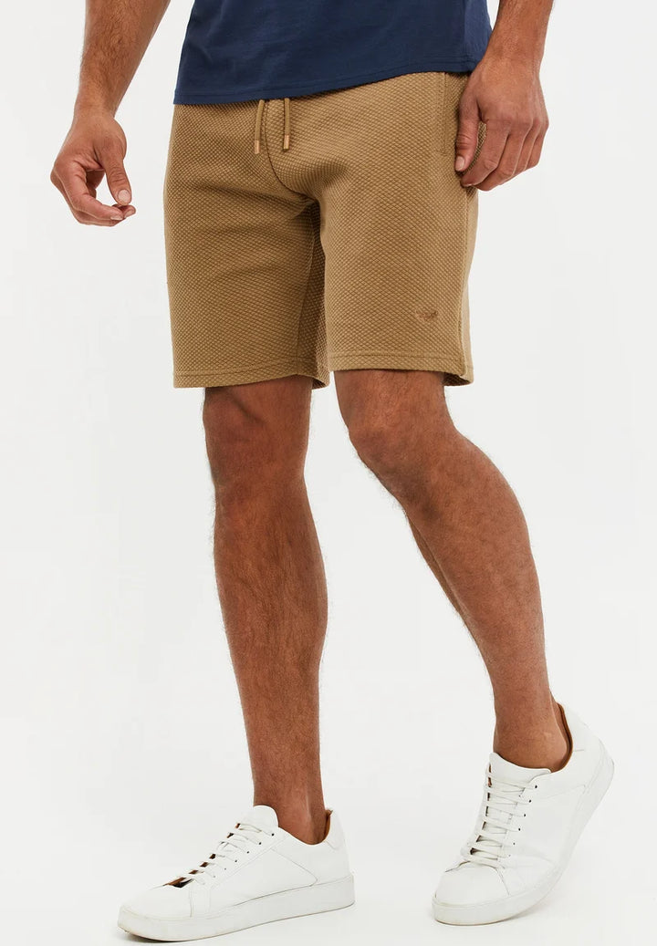 Threadbare Waffle THBFERGIE Shorts in stone