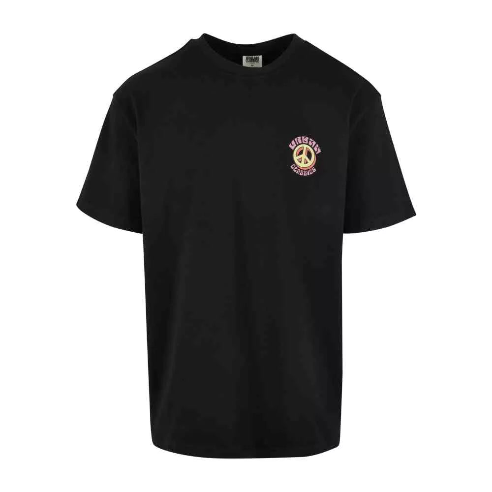 Urban Classics Urban Classics Mens Tshirt Organic Big Peace Black