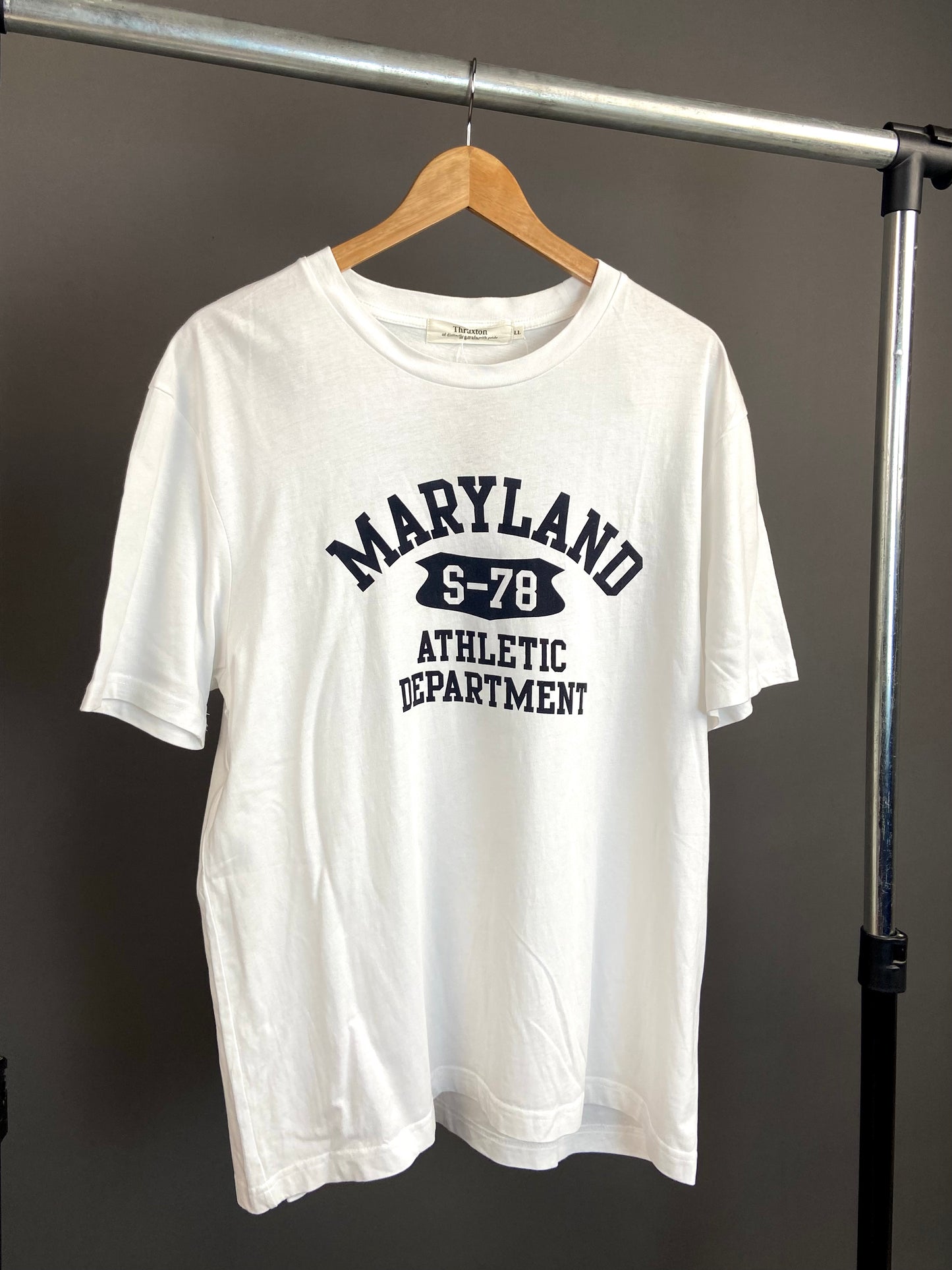 Thruxton Maryland print t-shirt in whiten